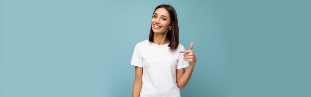 Happy girl with healthy teeth after reguler dental cleaning treatment at Brantford